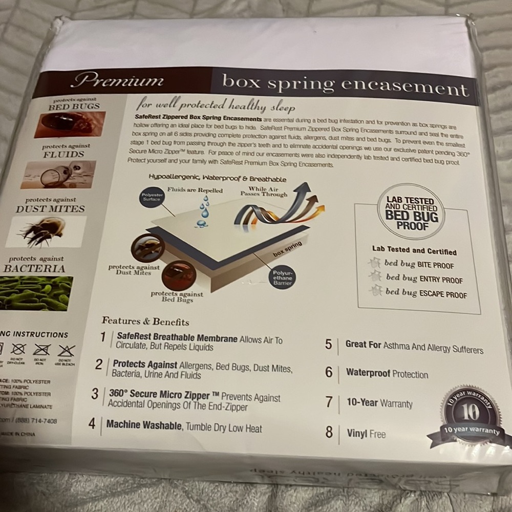 Safe Rest. Premium Box Spring cover. - Picture 2 of 3